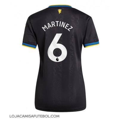 Camisa de Futebol Manchester United Lisandro Martinez #6 Equipamento Alternativo Mulheres 2025-26 Manga Curta Camisa de Futebol Manchester United Lisandro Martinez #6 Equipamento Alternativo Mulheres 2025-26 Manga Curta